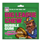 Big League Chew Bubble Gum Watermelon Flavor 2.12 oz Each Pack Quantity 12 Packs Per Box Sweet Browse at UsaCandyWholesale.Com